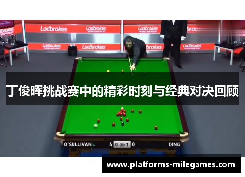 丁俊晖挑战赛中的精彩时刻与经典对决回顾