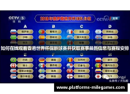 如何在线观看香港世界杯保龄球赛并获取赛事最新信息与赛程安排