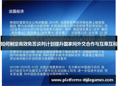 如何制定高效免签谈判计划提升国家间外交合作与互惠互利