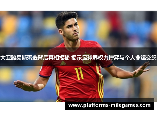 大卫路易斯落选背后真相揭秘 揭示足球界权力博弈与个人命运交织 大卫路易斯落选背后真相揭秘 揭示足球界权力博弈与个人命运交织